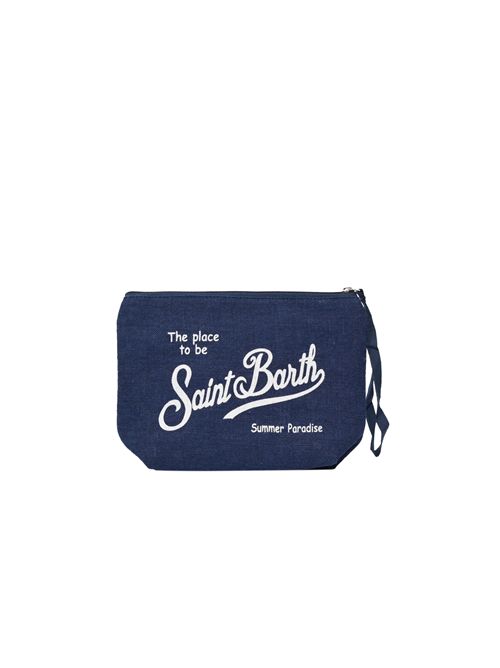Pochette Aline Linen in lino Blu Mc2 Saint Barth | ALI000400119L